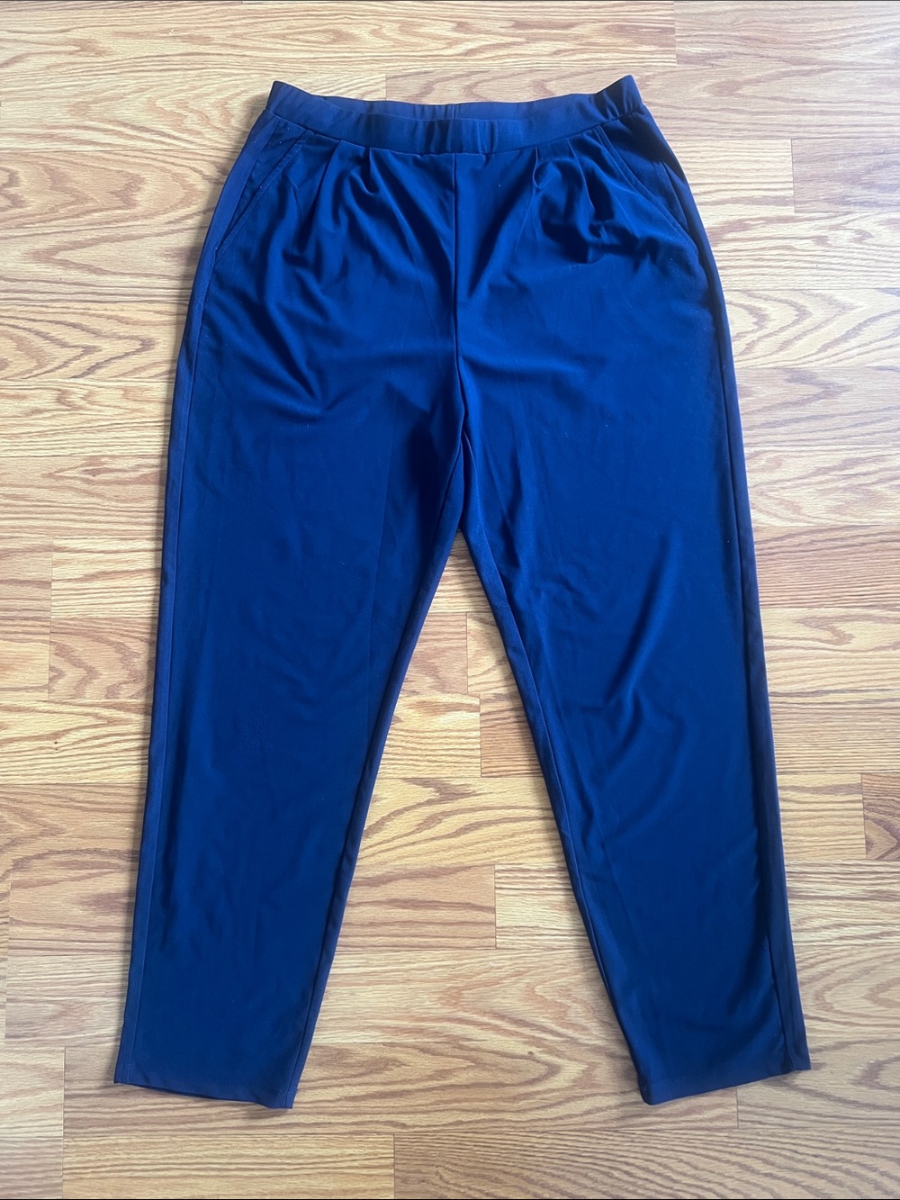 Women’s Leith Navy Tapered Dress Pants with Front Pockets